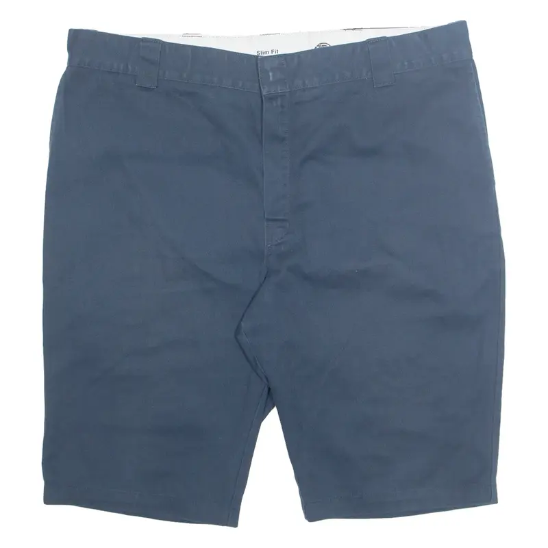DICKIES Mens Workwear Shorts Blue Slim 2XL W42