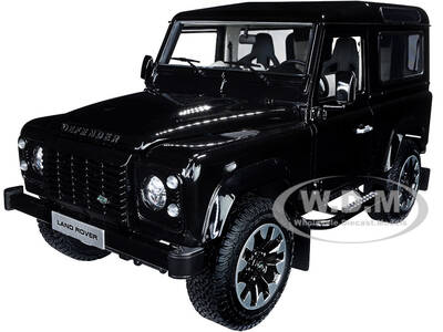 Land Rover Defender 90 Works V8 Black 70th Edition 1/18 Diecast Model Car by LCD Models