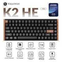 【CES Innovation Awards】Keychron K2 HE Wireless Magnetic Switch Custom Keyboard, Rapid Trigger, Gamepad Analog,Adjustable ...