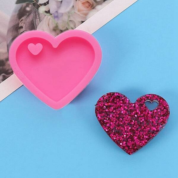 DIY Silicone Heart Pendant Molds