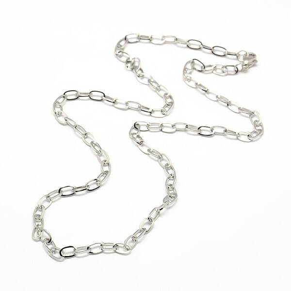 Tarnish Resistant 304 Stainless Steel Cable Chain Necklace Making