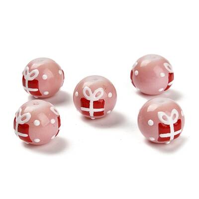 Christmas Theme Handmade Lampwork Beads