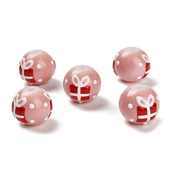 Christmas Theme Handmade Lampwork Beads