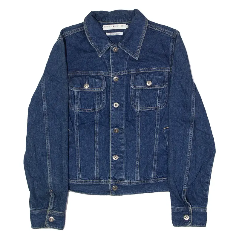 TOMMY HILFIGER Womens Denim Jacket Blue L