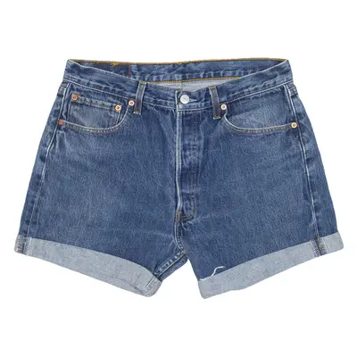 LEVI'S 501 Womens Denim Shorts Blue Relaxed L W34