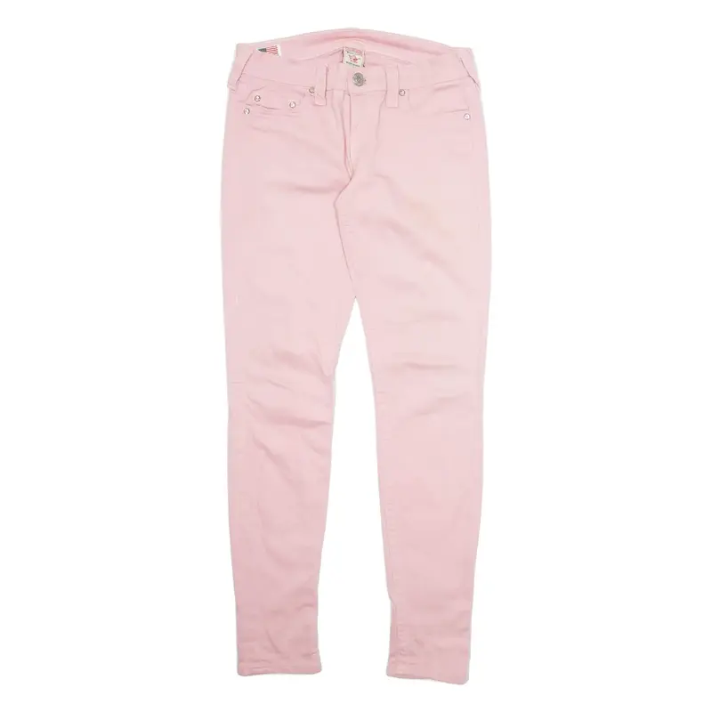 TRUE RELIGION Womens Trousers Pink Slim Tapered W27 L30