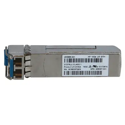 HP 455888-001 | 10Gb/s 10GBase-LR Single-Mode Fibre 1310nm 10km Fibre Channel Duplex LC Connector SFP+ Transceiver Module