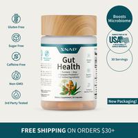 Snap Supplements - Gut Health - 30 Servings - Natural Supplement Capsules Edible Dietary