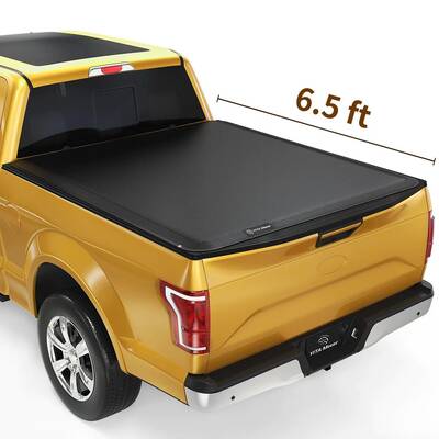 YITAMOTOR® 2015-2024 Ford F-150 6.5 ft Bed Soft Roll Up Truck Bed Tonneau Cover