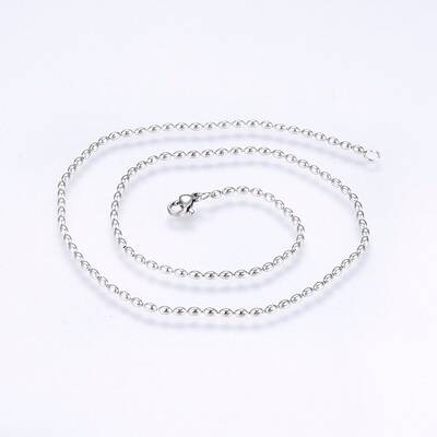 Non-Tarnish 304 Stainless Steel Ball Chain Necklaces