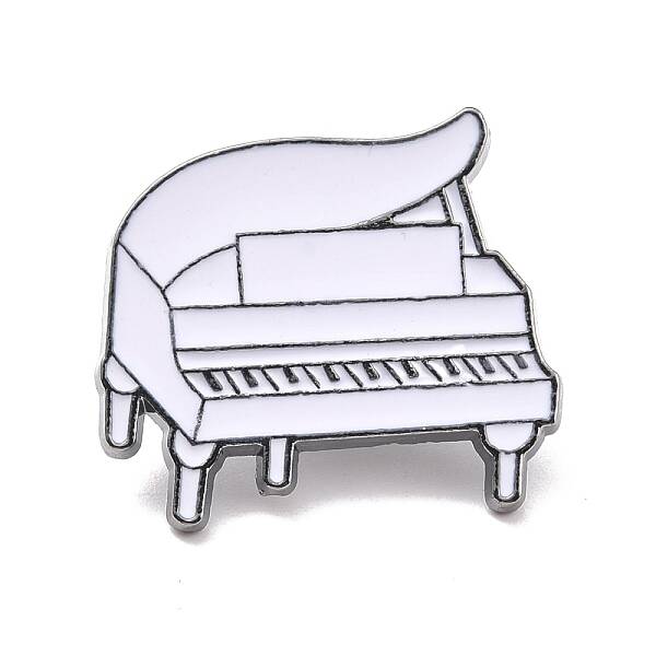 Piano Enamel Pin