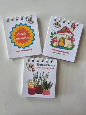 Set Of 3 Mini Coloring Book of choice,  coloring book for Adults, Coloring Book for kids, Coloring Book, Tiny Coloring Book, ...