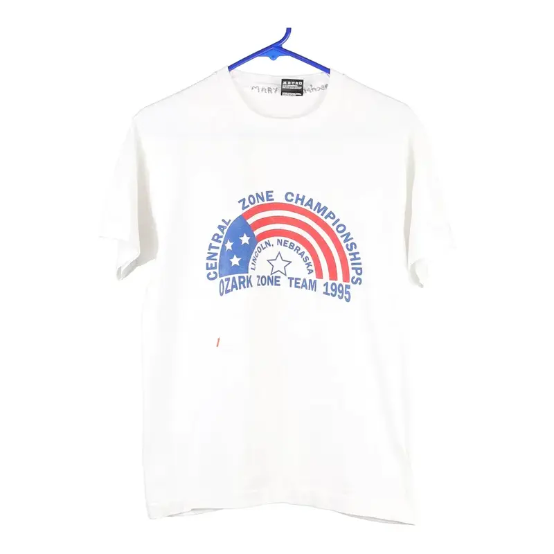 Fruit Of The Loom Graphic T-Shirt - Medium White Cotton