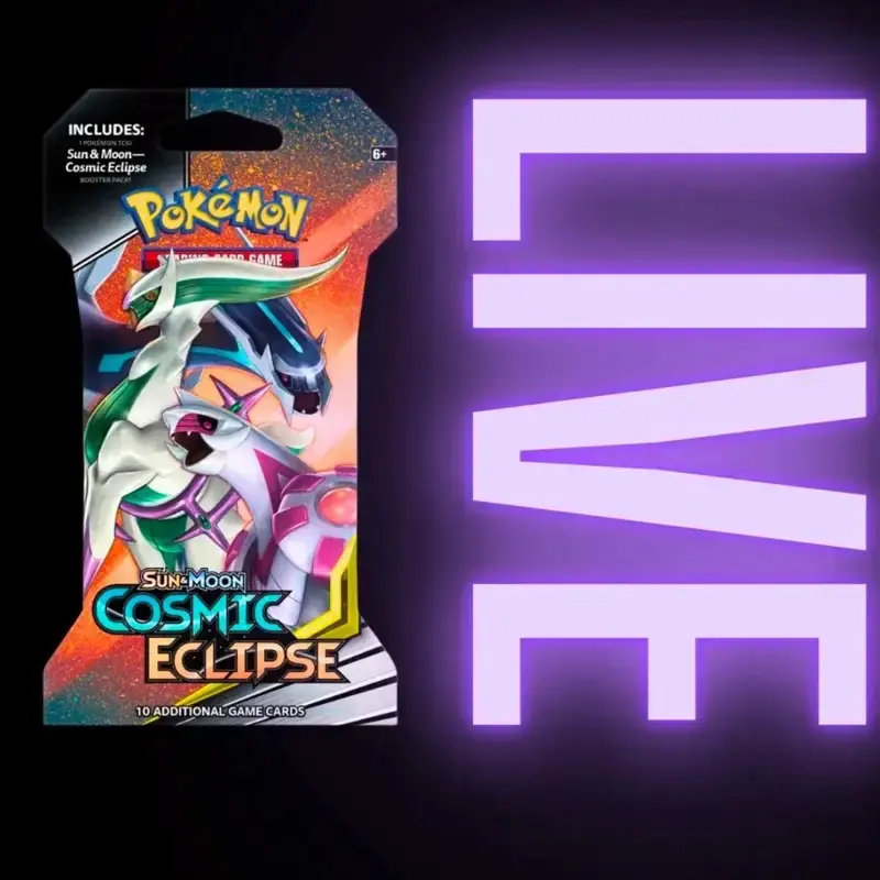 Pokemon Cosmic Eclipse Sleeved Booster Pack Card Game