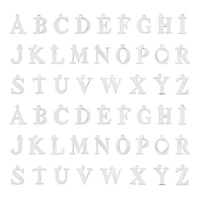 104Pcs 26 Styles 304 Stainless Steel Charms