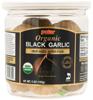 Polar Organic Black Garlic Naturally Cured Whole Bulbs, 5 oz Jar