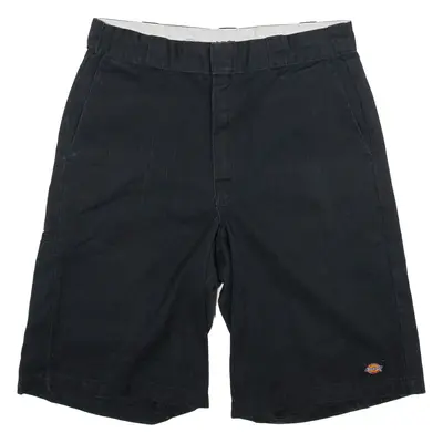 DICKIES Mens Workwear Shorts Black Loose M W32