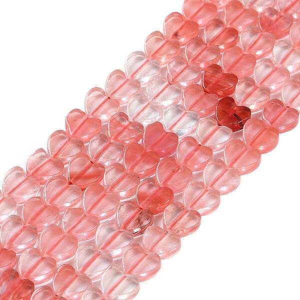 Cherry Quartz Glass Beads Strands