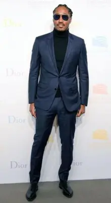 Suit And Turtleneck Combo - Turtleneck Prom Outfits - Prom Turtleneck   Black Suit