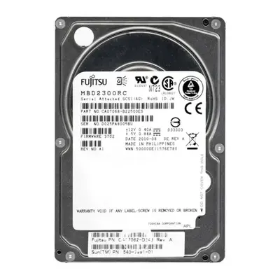 MBD2300RC Fujitsu 300GB 6Gb/s SAS 10000 2.5-inch 16MB Hard Drive