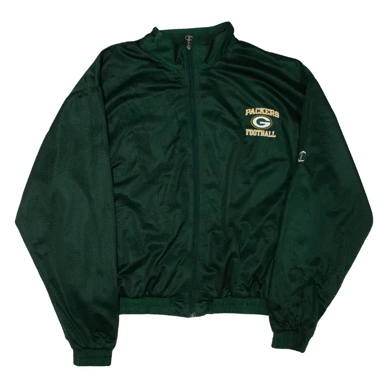 CHAMPION X NFL Packers Football Mens Track Jacket Green XL