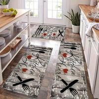 Kitchen Floor Mat, 2/3 Counts/set Non-slip Kitchen Rug, Rectangular Floor Carpet, Home Decor Mat for Kitchen Living Room Bedr...