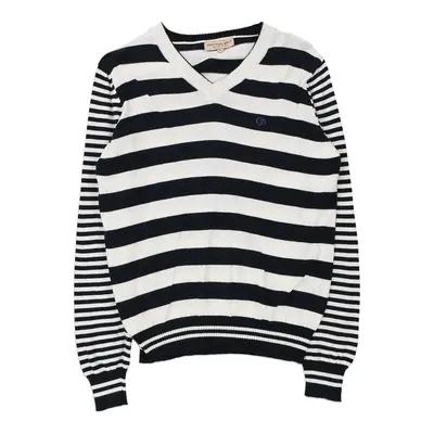 Cotton Belt Striped Jumper - Medium Black & White Cotton