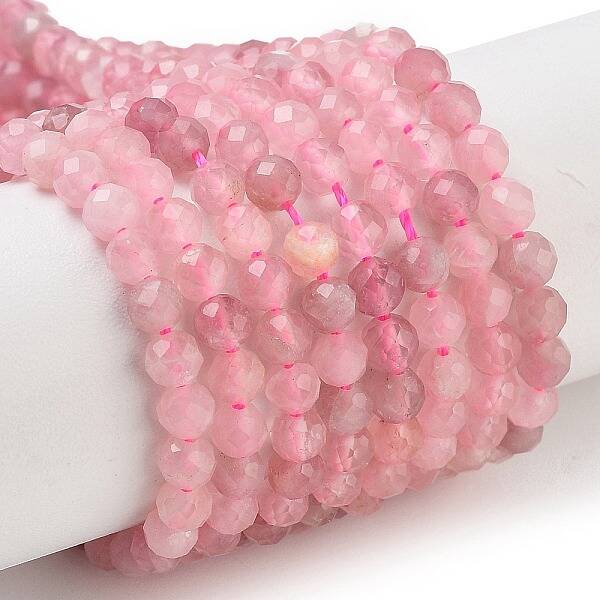 Natural Madagascar Rose Quartz Beads Strands