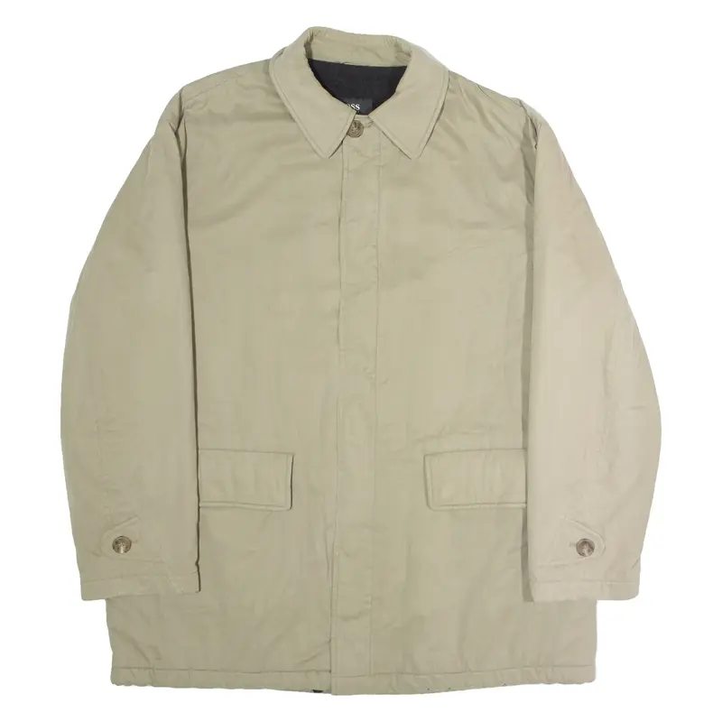 BOSS Mens Trench Coat Beige 2XL