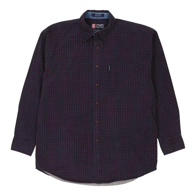 Chaps Ralph Lauren Shirt - Large Purple Cotton