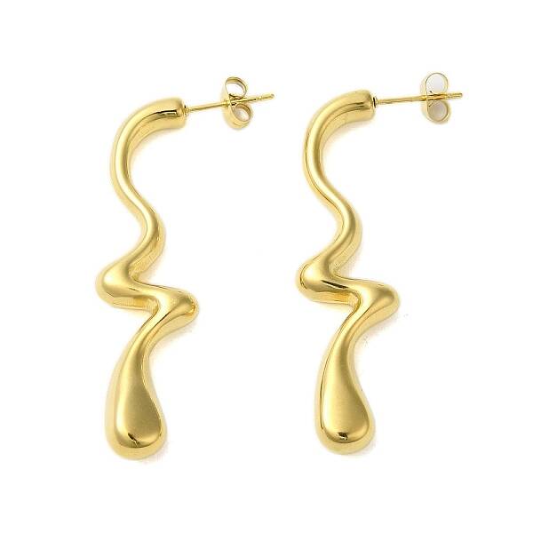 Ion Plating(IP) 304 Stainless Steel Stud Earrings