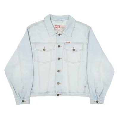 RIFLE Mens Denim Jacket Blue S