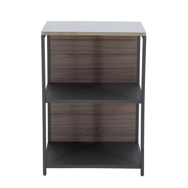 SUNJOY Sainless Steel Three-Tier Open Storage Shelf for Outdoor & Indoor Kitchen