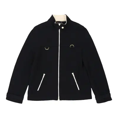 Luisa Spagnoli Zip Up - Small Navy Virgin Wool | Size: small