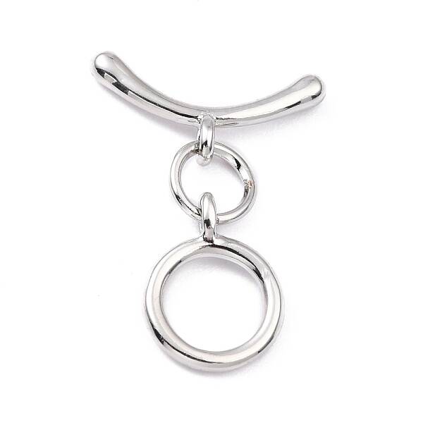 Rack Plating Brass Toggle Clasps