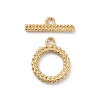 Ion Plating(IP) 304 Stainless Steel Ring Toggle Clasps