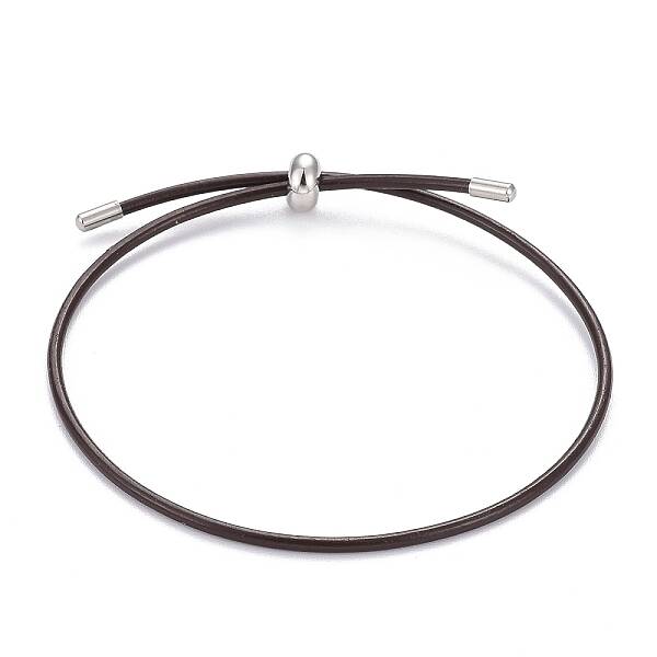 Adjustable PU Leather Cord Slider Bracelets