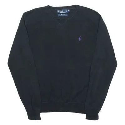 POLO RALPH LAUREN Mens Jumper Black Tight Knit M