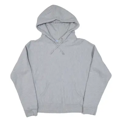 CHAMPION REVERSE WEAVE Mens Grey Hoodie L