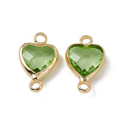 Transparent K9 Glass Connector Charms