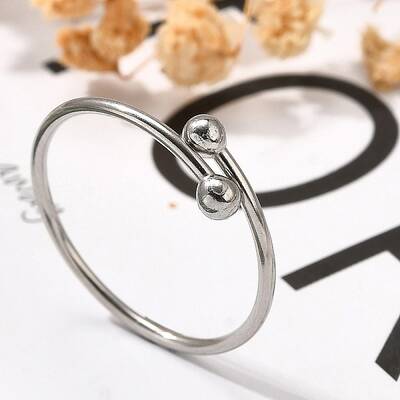 304 Stainless Steel Open Cuff Rings for Women