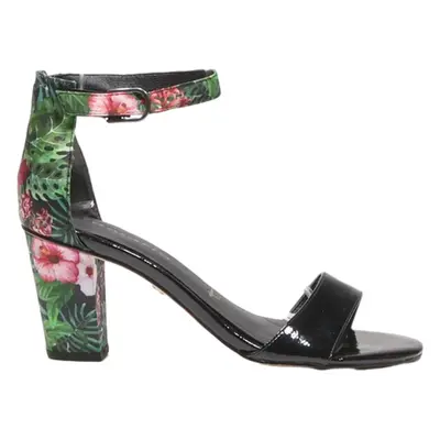 TAMARIS Peep Toe Heels Black Synthetic Womens UK 5