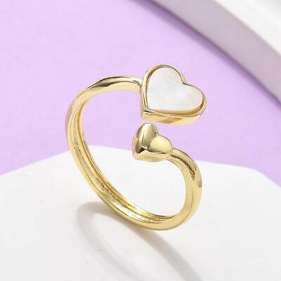 Brass Shell Cuff Rings for Women