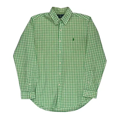 Ralph Lauren Checked Shirt - Medium Green Cotton