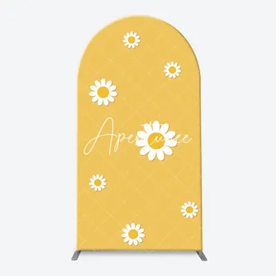 Floral Rainbow Groovy One Birthday Arch Backdrop Kit, 1.6X4FT(0.5X1.2M), 38.18 USD, arch backdrop kit, GDDM0Y04L-S