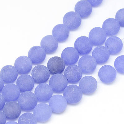 Natural White Jade Bead Strands