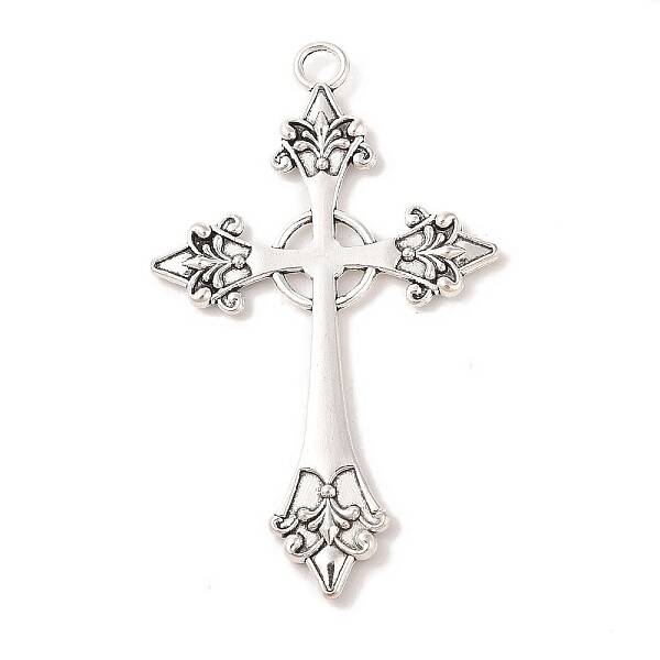 Cross Tibetan Style Alloy Big Pendants