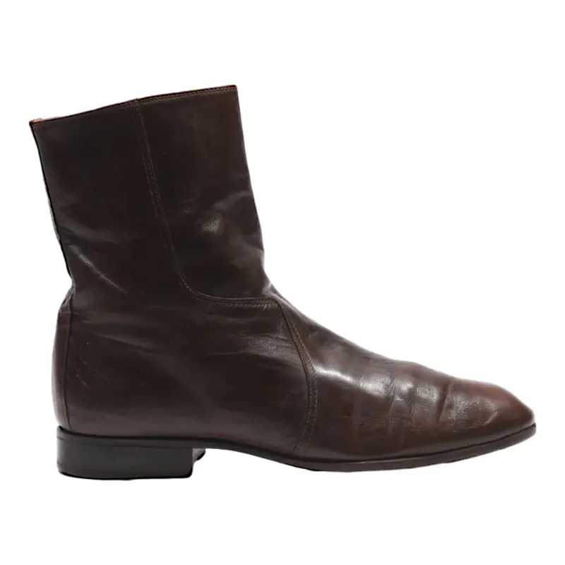 CHARLIE BROWN Ankle Boots Brown Leather Womens UK 7.5