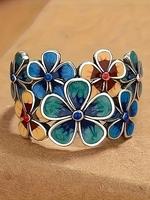 Vintage Bohemian Style Floral Design Rings, Fashionable Jewelry for Women & Men, Trendy All-match & Exquisite Jewelry for Bir...