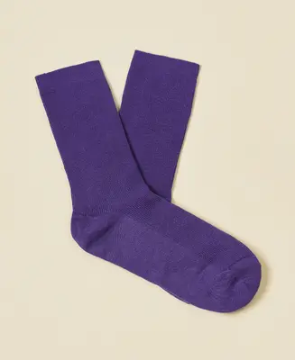 Women's Thin-Ribbed Cotton Socks Breeze - Amethyst